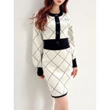 バイカラーミニニットスカート【セットアップ着用可能】 | RESEXXY | 詳細画像1 