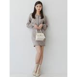 バイカラーミニニットスカート【セットアップ着用可能】 | RESEXXY | 詳細画像15 