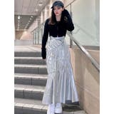 メタリックギャザーマーメイドスカート | RESEXXY | 詳細画像6 