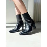 ブラック | ポインテッドトゥソックスブーツ | RESEXXY
