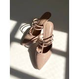 ピンク | Tストラップポインテッドミュール | RESEXXY