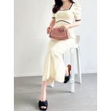 ホワイト | バイカラータイトワンピース | RESEXXY