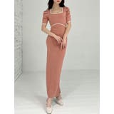 オレンジ | バイカラータイトワンピース | RESEXXY