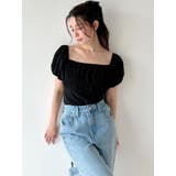 ブラック | シフォンボリュームブラウス | RESEXXY