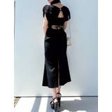 ブラック | バックリボンマーメイドワンピース | RESEXXY