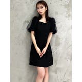 パフスリーブチュールミニワンピース | RESEXXY | 詳細画像5