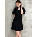 パフスリーブチュールミニワンピース | RESEXXY | 詳細画像7