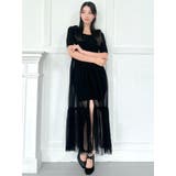 ニットコンビレイヤードチュールワンピース | RESEXXY | 詳細画像15