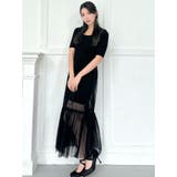 ニットコンビレイヤードチュールワンピース | RESEXXY | 詳細画像16