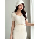 ウエストパールマーメイドニットワンピース | RESEXXY | 詳細画像15