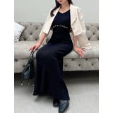 ブラック | ウエストパールマーメイドニットワンピース | RESEXXY