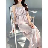 ピンク | ジャガードペプラムキャミチュニック【セットアップ着用可能】 | RESEXXY