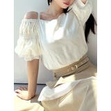 アイボリー | ボリュームスリーブオフショルブラウス | RESEXXY