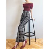 ブラック | ツイードワイドパンツ【セットアップ着用可能】 | RESEXXY