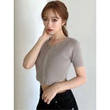 ジップデザインクロップドニットトップス | RESEXXY | 詳細画像11