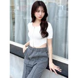 ジップデザインクロップドニットトップス | RESEXXY | 詳細画像19