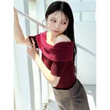 シャギーコンビオフショルニットトップス | RESEXXY | 詳細画像15