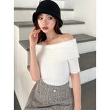 シャギーコンビオフショルニットトップス | RESEXXY | 詳細画像19