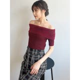 シャギーコンビオフショルニットトップス | RESEXXY | 詳細画像24