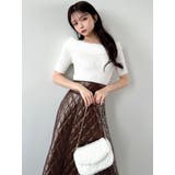 シャギーコンビオフショルニットトップス | RESEXXY | 詳細画像4