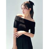 シャギーコンビオフショルニットトップス | RESEXXY | 詳細画像7