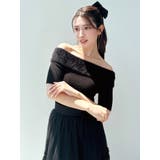 シャギーコンビオフショルニットトップス | RESEXXY | 詳細画像9