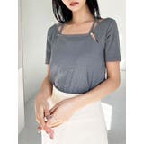 ナローリボンリブトップス | RESEXXY | 詳細画像1