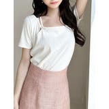 アイボリー | ナローリボンリブトップス | RESEXXY