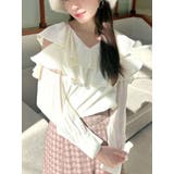 ホワイト | ポイントオープンブラウス | RESEXXY