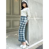 ハウンドトゥースシャギーニットスカート【セットアップ着用可能】 | RESEXXY | 詳細画像14