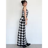 ハウンドトゥースシャギーニットスカート【セットアップ着用可能】 | RESEXXY | 詳細画像6