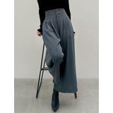 チャコールグレー | タックデザインフレアパンツ | RESEXXY