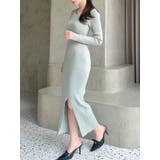 ミントグリーン | ダブルクロスニットワンピース | RESEXXY