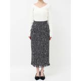 【WEB限定】ツイードフリンジタイトスカート | RESEXXY | 詳細画像17