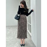 【WEB限定】ツイードフリンジタイトスカート | RESEXXY | 詳細画像6