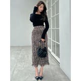 【WEB限定】ツイードフリンジタイトスカート | RESEXXY | 詳細画像9