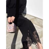 ブラック | レーストリムニットスカート【セットアップ着用可能】 | RESEXXY