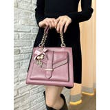 ピンク | フラップポイントスクエアハンドバッグ | RESEXXY