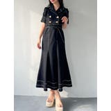 ブラック | ギャザーデザインマーメイドワンピース | RESEXXY