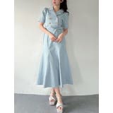 アイスブルー | ギャザーデザインマーメイドワンピース | RESEXXY