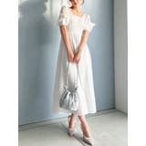 ホワイト | レーストリムフレアワンピース | RESEXXY