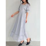 ブルー | レーストリムフレアワンピース | RESEXXY