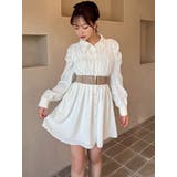 シャーリングデザインミニシャツワンピース | RESEXXY | 詳細画像4