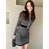 ツイードニットバイカラースカート【セットアップ着用可能】 | RESEXXY | 詳細画像14 