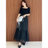 スカラップ切替えフレアスカート | RESEXXY | 詳細画像4 