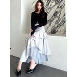 アシンメトリーラッフルフレアスカート | RESEXXY | 詳細画像13 