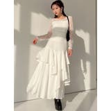 アシンメトリーラッフルフレアスカート | RESEXXY | 詳細画像18 