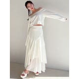 アシンメトリーラッフルフレアスカート | RESEXXY | 詳細画像2 