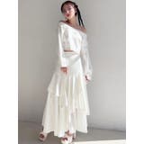 アシンメトリーラッフルフレアスカート | RESEXXY | 詳細画像3 