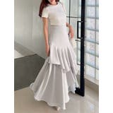 アシンメトリーラッフルフレアスカート | RESEXXY | 詳細画像5 